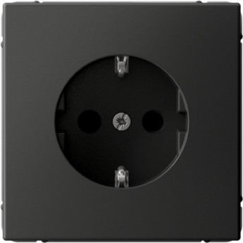 Розетка SCHNEIDER ELECTRIC ARTGALLERY GAL001445 16А с заземлением, шторки, механизм, базальт