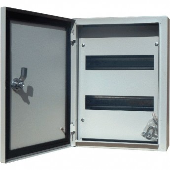 Корпус металлический навесной DEKRAFT 400х300х120, 24 мод., IP54, ЩРН-24