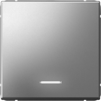 Выключатель 1-клавишный SCHNEIDER ELECTRIC ARTGALLERY GAL000913 (сх. 1а) 10AX с подсветкой механизм, сталь